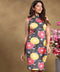Printed Bodycon Waistless Dress